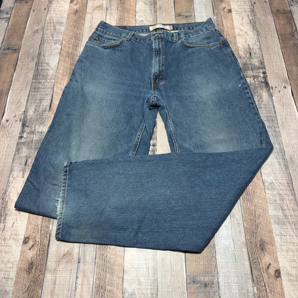 Levis 560 Comfort Fit Jeans Mens 34x34 Blue Relaxed Tapered Vintage 90s Baggy